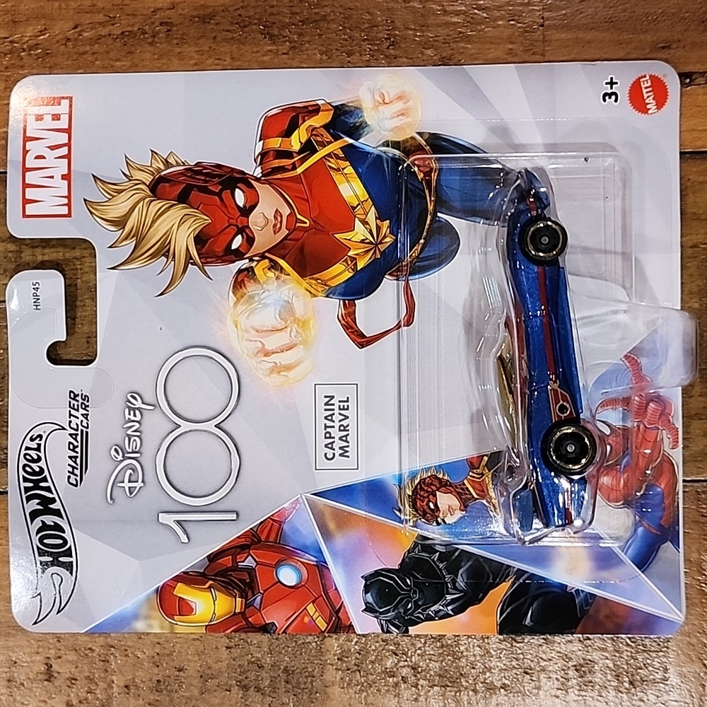 Hot Wheels Disney 100 Captain Marvel car